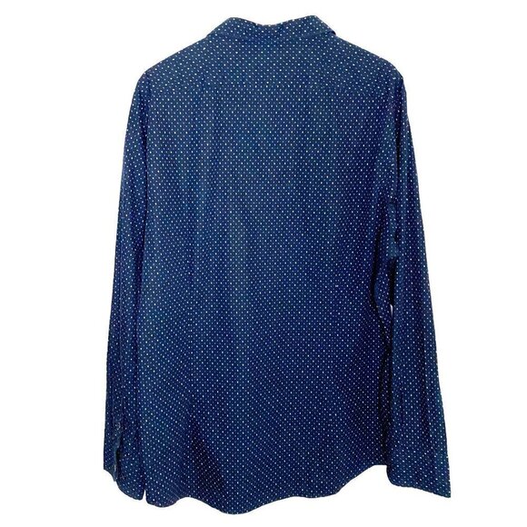 Good Man Brand Long Sleeve Button-Up Shirt in Navy Dot at Nordstrom, Size XXL - Picture 2 of 8